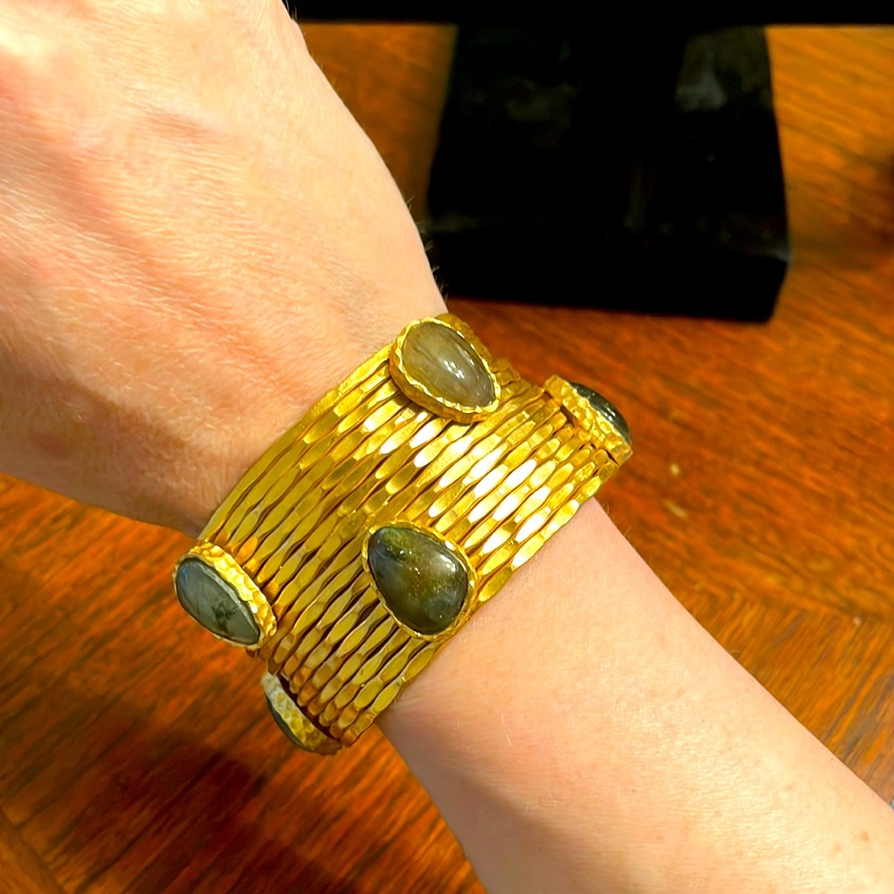 Christina Greene Wire Stackable Cuff- Labrodite